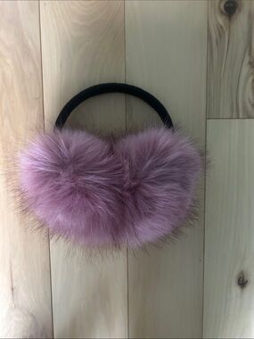 Plush Pink Faux Fur Ear Muffs - Unbranded